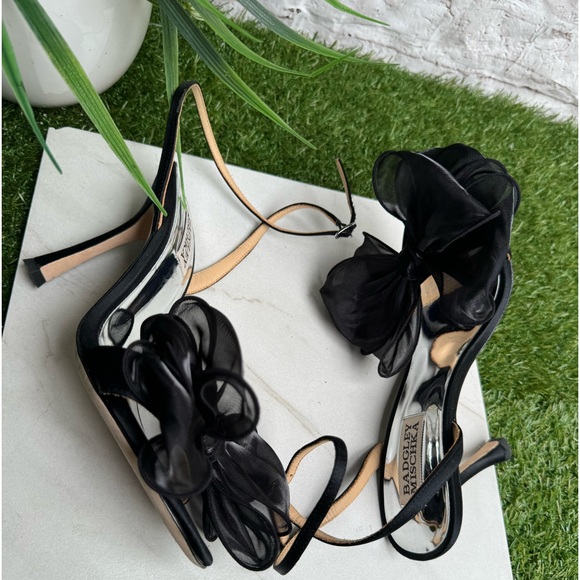 Badgley Mischka Nessie High Heel Sandals in black size 6 - Picture 11 of 13
